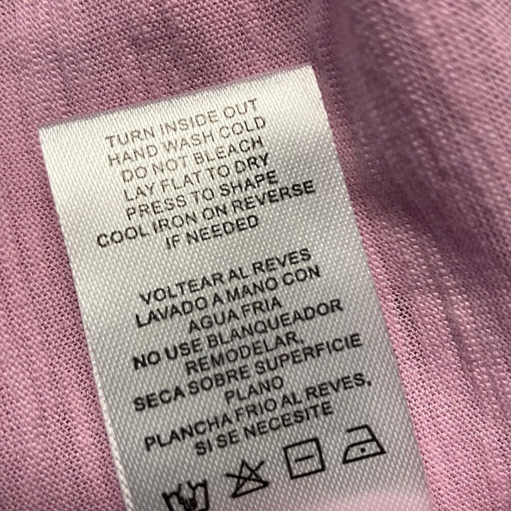 NWOT Penelope Rose Pink Flutter Sleeve Tee Size Large - Picture 4 of 7